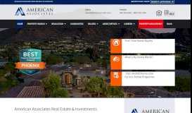 
							         American Associates AZ Real Estate Services |								  
							    