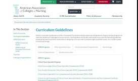 
							         American Association of Colleges of Nursing (AACN) > Education ...								  
							    