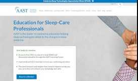 
							         American Association of Sleep Technologists (AAST)								  
							    