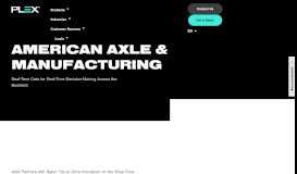 
							         American Axle ERP System | Plex - Plex Systems								  
							    