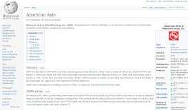 
							         American Axle - Wikipedia								  
							    