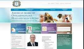 
							         American Board of Otolaryngology - Head and Neck Surgery								  
							    