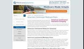 
							         American Continental Medicare Insurance Plans - Medicare Providers								  
							    