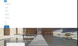 
							         American Express Fine Hotels & Resorts								  
							    