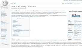 
							         American Family Insurance - Wikipedia								  
							    