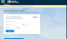 
							         American Forces Travel - Great savings on Hotels, Flights ...								  
							    