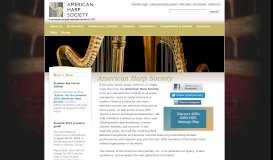 
							         American Harp Society: Home Page								  
							    