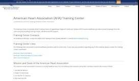 
							         American Heart Association (AHA) Training Center | Appalachian ...								  
							    
