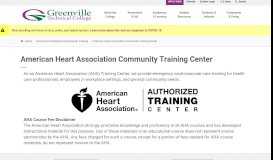 
							         American Heart Association Community Training Center | Greenville ...								  
							    