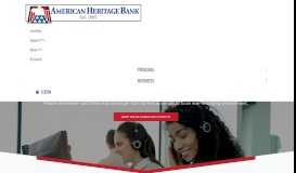 
							         American Heritage Bank								  
							    