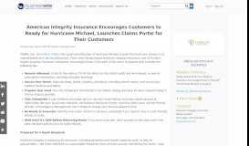 
							         American Integrity Insurance Encourages Customers to Ready for ...								  
							    