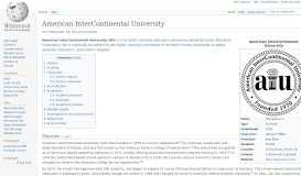 
							         American InterContinental University - Wikipedia								  
							    
