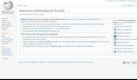 
							         American International School – Riyadh - Wikipedia								  
							    