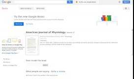 
							         American Journal of Physiology								  
							    