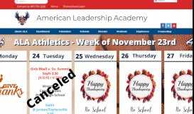 
							         American Leadership Academy								  
							    