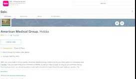 
							         American Medical Group, Hobbs - Book Online - Urgent Care in ... - Solv								  
							    