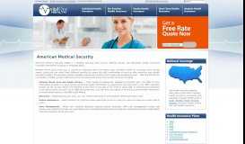 
							         American Medical Security - VitalOne Health Insurance								  
							    