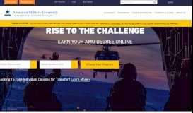 
							         American Military University | Online Degrees & Certificates ...								  
							    