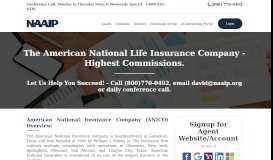 
							         American National Insurance Agent Contracting - Lead Program - NAAIP								  
							    