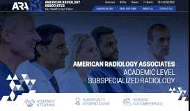 
							         American Radiology Associates: Radiology Services Dallas TX								  
							    