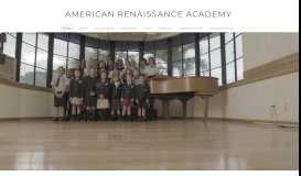 
							         American Renaissance Academy - About Admissions								  
							    