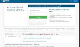 
							         American Republic Insurance Company: Login, Bill Pay, Customer ...								  
							    