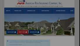 
							         American Risk Insurance								  
							    