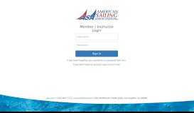 
							         American Sailing Association: Member / Instructor Portal								  
							    