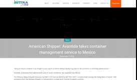 
							         American Shipper: Avantida takes container management service to ...								  
							    