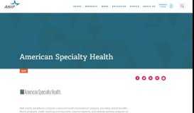 
							         American Specialty Health - AHIP								  
							    