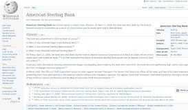 
							         American Sterling Bank - Wikipedia								  
							    