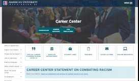
							         American University Career Center | American University, Washington ...								  
							    