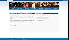 
							         American University in Dubai :: Alumni Portal								  
							    