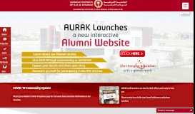 
							         American University of Ras Al Khaimah - (AURAK)								  
							    