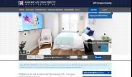 
							         American University | Off Campus Housing Search								  
							    