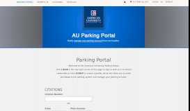 
							         American University - Parking Portal								  
							    