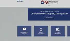 
							         American West Realty and Management								  
							    