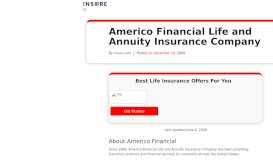 
							         Americo Financial Life and Annuity Insurance Company - Insure.com								  
							    