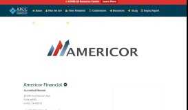 
							         Americor Financial | AFCC Accredited Member								  
							    