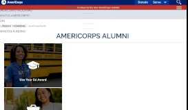 
							         AmeriCorps Alumni | Corporation for National and Community Service								  
							    