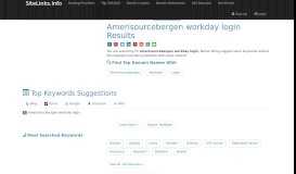 
							         Amerisourcebergen workday login Results For Websites Listing								  
							    