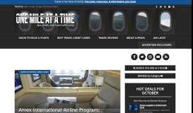 
							         Amex International Airline Program: Tickets Now Bookable Online ...								  
							    