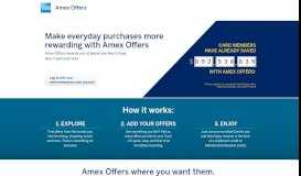 
							         Amex Offers								  
							    