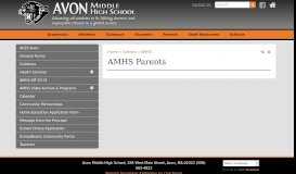 
							         AMHS Parents | Avon Public Schools								  
							    
