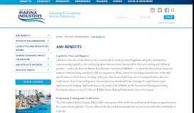 
							         AMI Benefits - Association of Marina Industries								  
							    