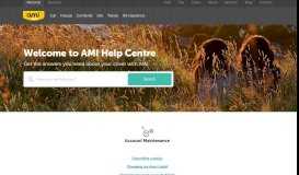 
							         AMI Help Centre								  
							    