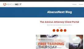 
							         Amicus Attorney Client Portal - AbacusNext								  
							    