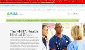 
							         AMITA Health Medical Group								  
							    
