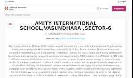 
							         amity international school,vasundhara ,sector-6 - Cambridge ...								  
							    