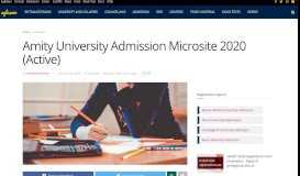 
							         Amity University Admission Microsite 2019 | AglaSem Admission								  
							    